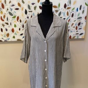 Z Supply Shirt Dress, Blue & White Stripe, Sz M, Like New, Great Condition